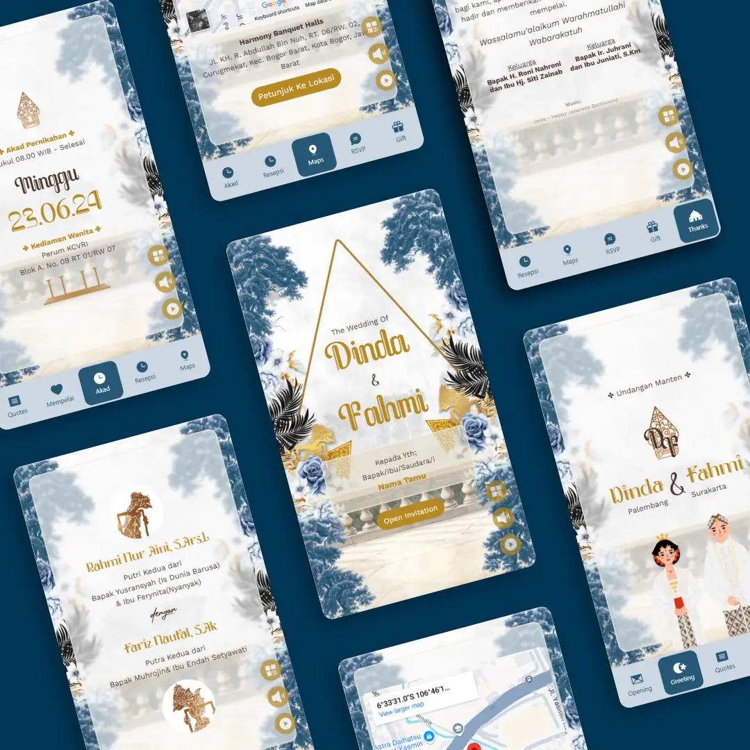 Wedding  - Art Blue Java