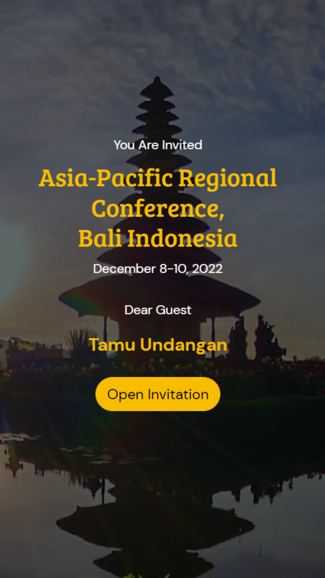 Undangan Umum Seminar & Grand Launching - Beautiful Bali