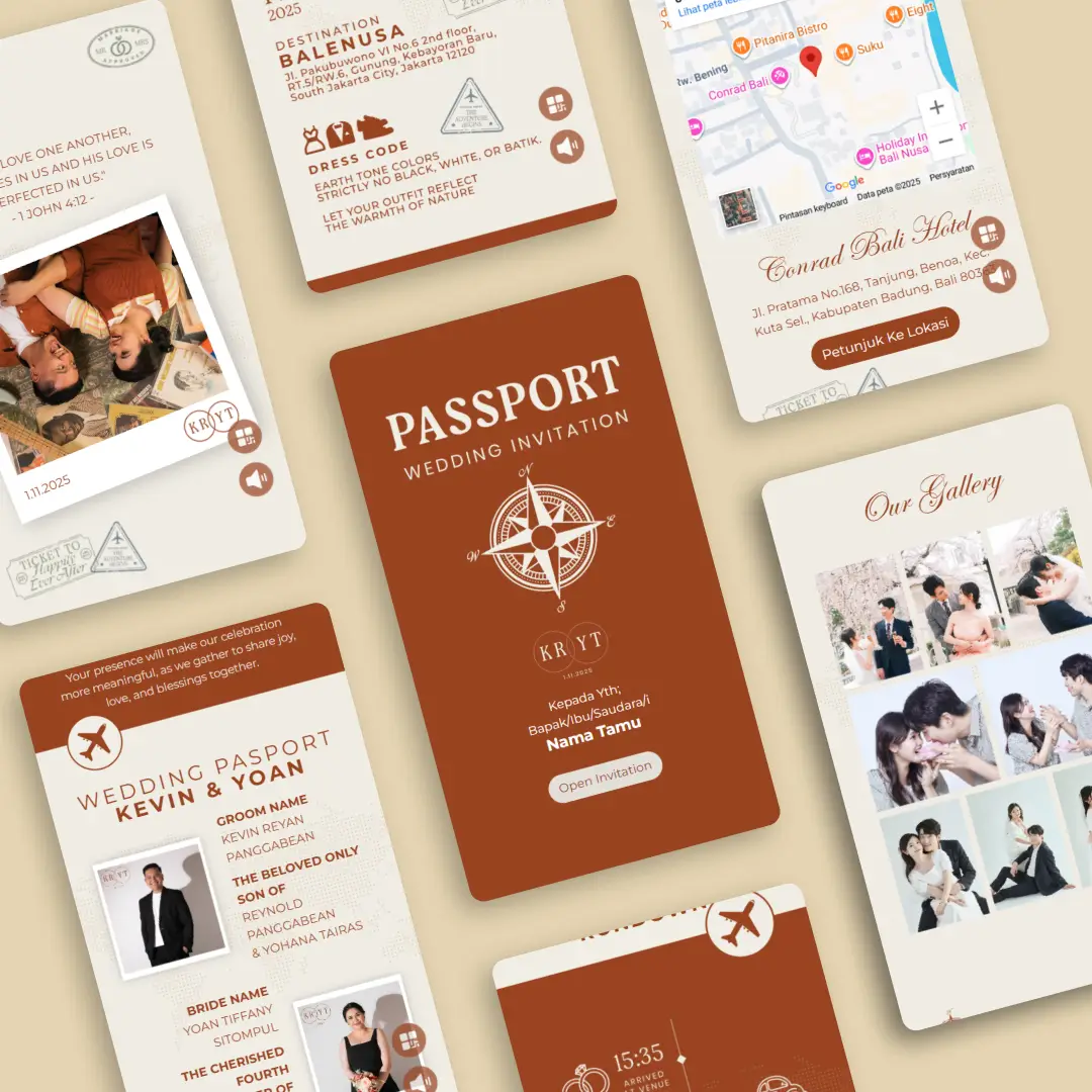 Wedding  - Brown Passport