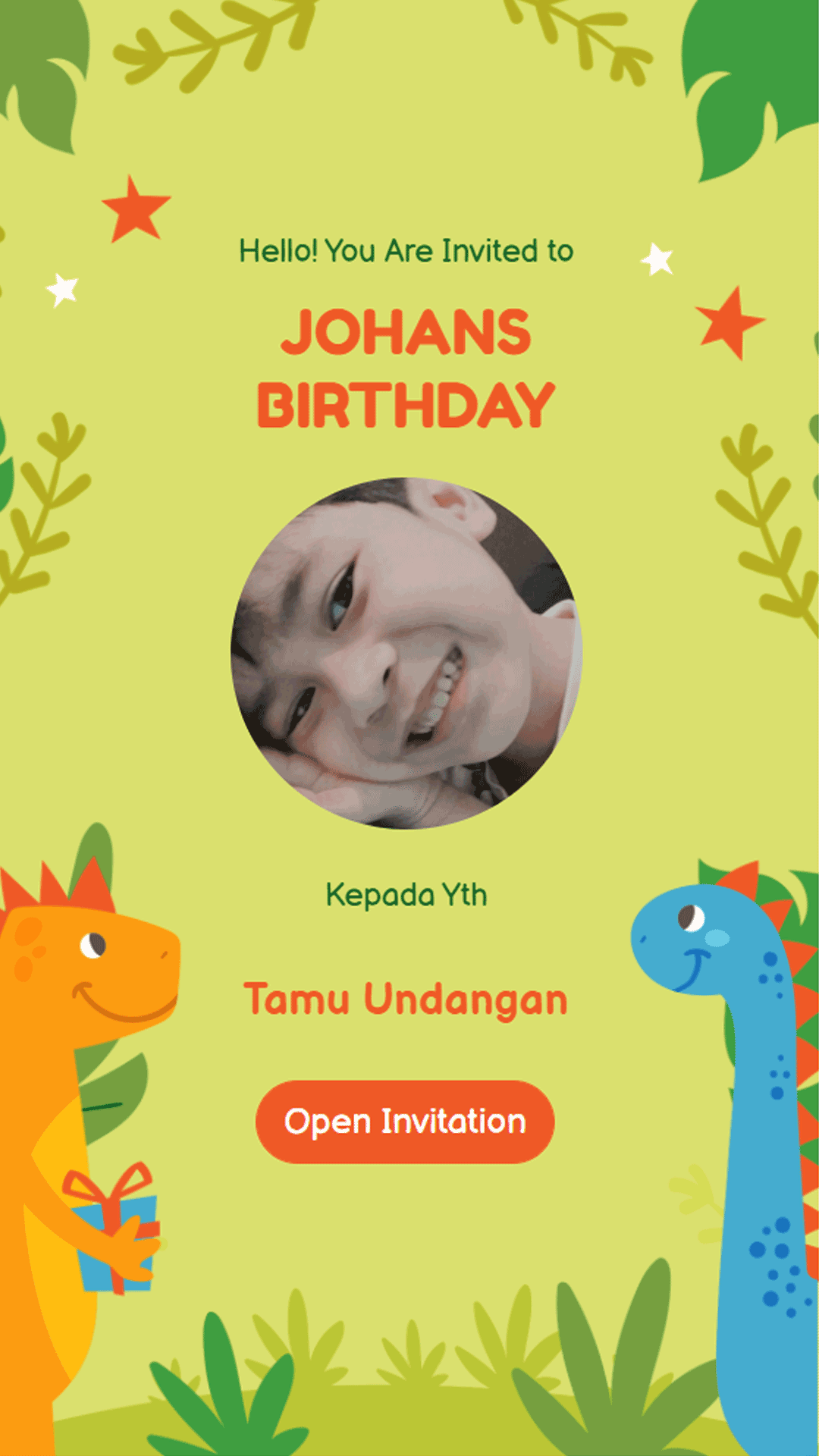 Kids & Birthday - Happy Dino