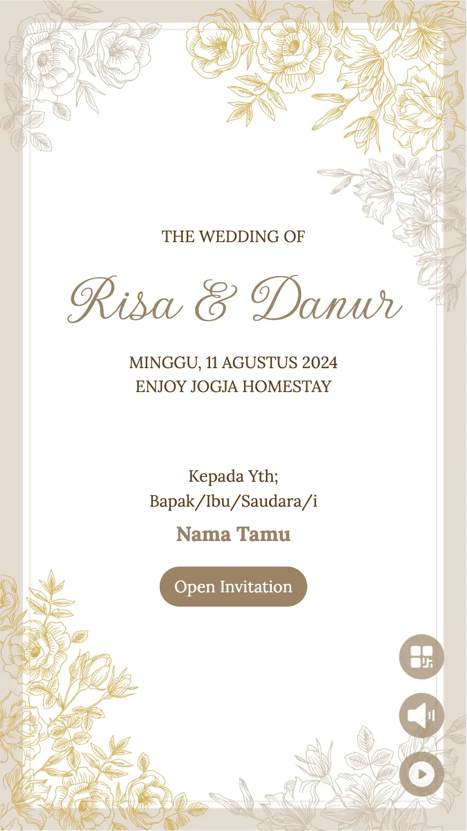Tema Undangan Digital Tanpa Foto